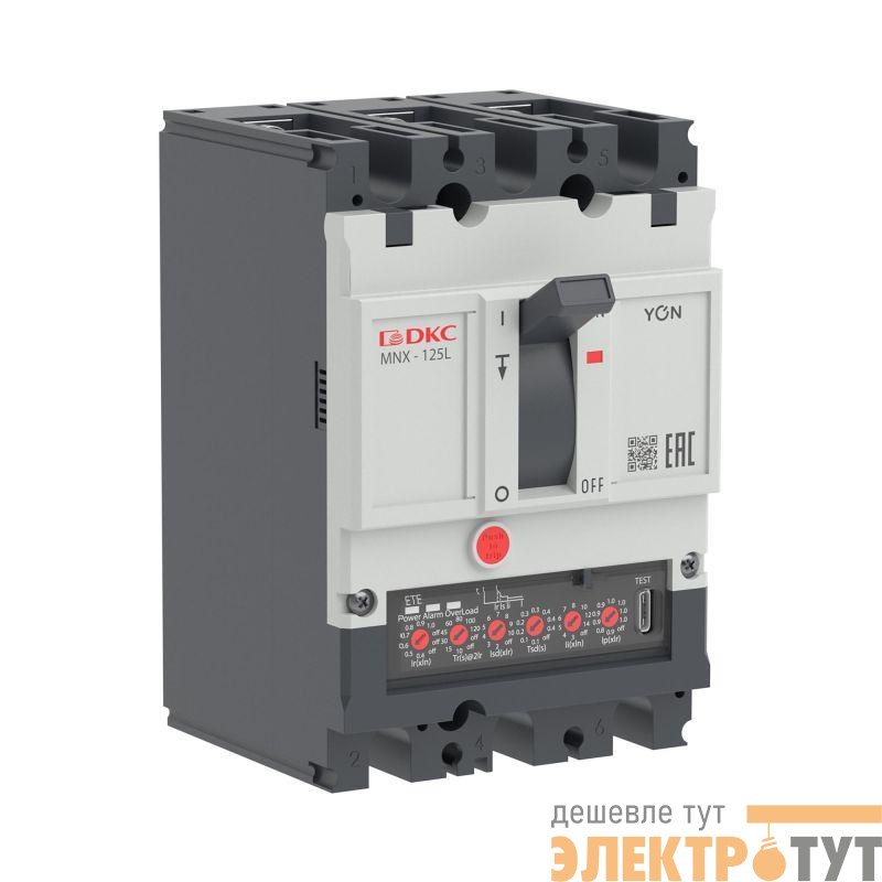 Выключатель автоматический 3P 63А 70кА pro MNX125L при AC415V расцепитель ETE YON MNX125L3PETE0063