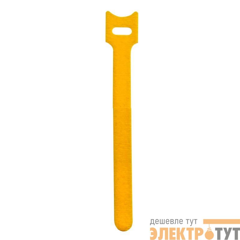 Хомут мягкий многоразовый на тканевой основе 200х12.5 желт. DKC 282013YL
