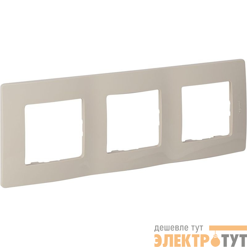 Рамка 3-м СП Etika IP20 сл. кость IEK 672513