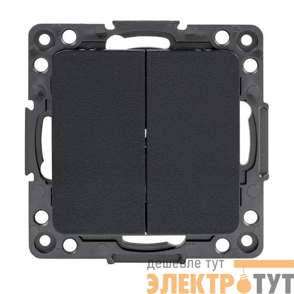 Выключатель 2-кл. Стокгольм 10А механизм черн. PROxima EKF EZV10-023-10