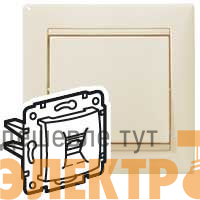 Розетка телефонная 1-м СП Valena RJ11 IP20 механизм сл. кость (DIY-упак.) IEK 695622