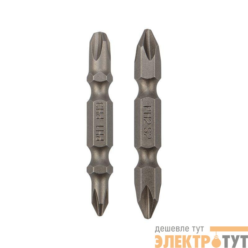 Мини-набор бит двусторонних PH2xPH2 PH1xPH3-50мм (блист. 2шт) Kranz KR-92-0452