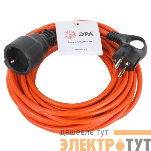 Удлинитель-шнур 1х10м с заземл. UPx-1e-3x1-10m ПВС 3х1 (бухта) Эра Б0048677