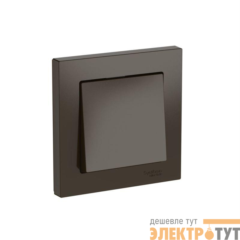 Выключатель 1-кл. AtlasDesign (сх. 1) 10AX быстрозажим. клем. в сборе мокко SE ATN000612S