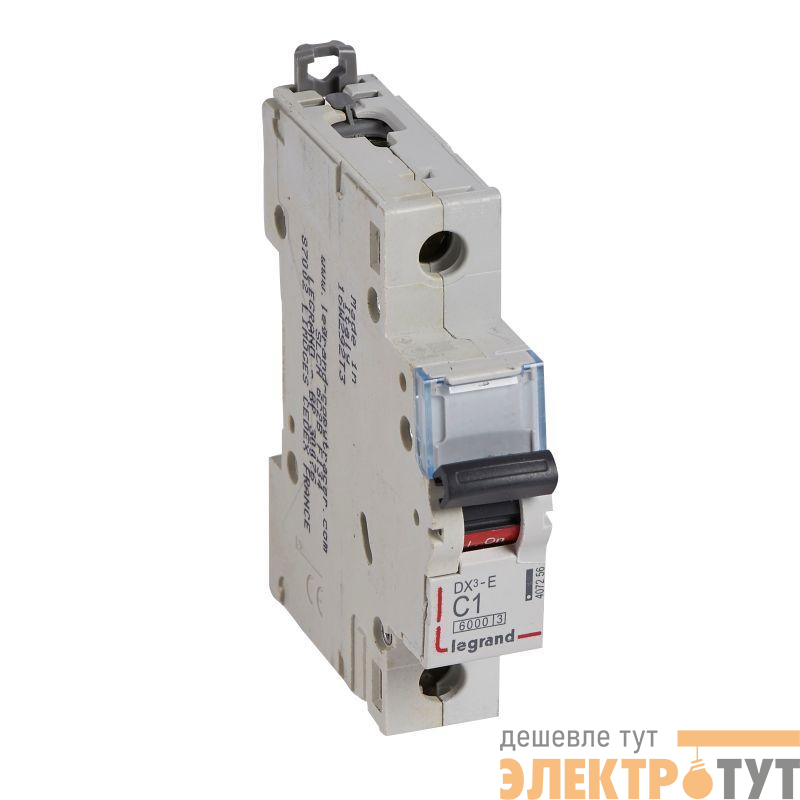 Выключатель автоматический модульный 1п C 1А 6кА DX3-E 6000 1мод. 230/400В Leg 407256
