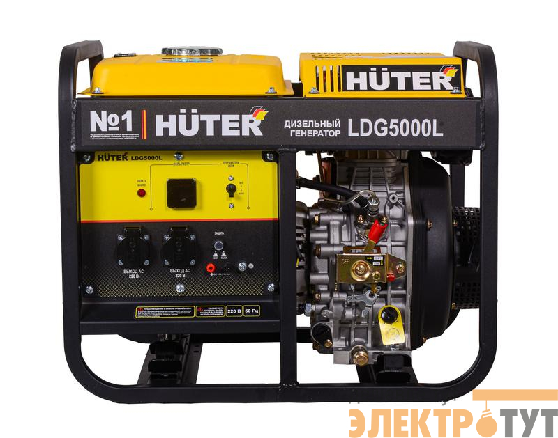 Электрогенератор дизельный LDG 5000L HUTER 64/2/11