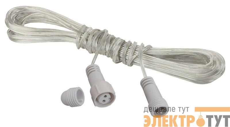 Удлинитель 10м 24В IP44 для подключения низковольтных гирлянд Эра Б0041912