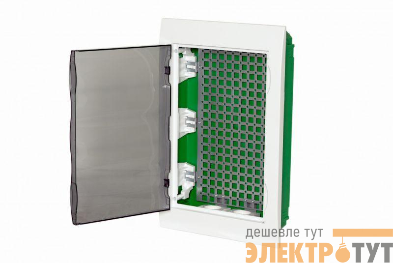 Корпус встраиваемый City9 Box IT 3 ряда 36мод. 2 розетки с прозр. дверцей SE EZ9E312S2FIT