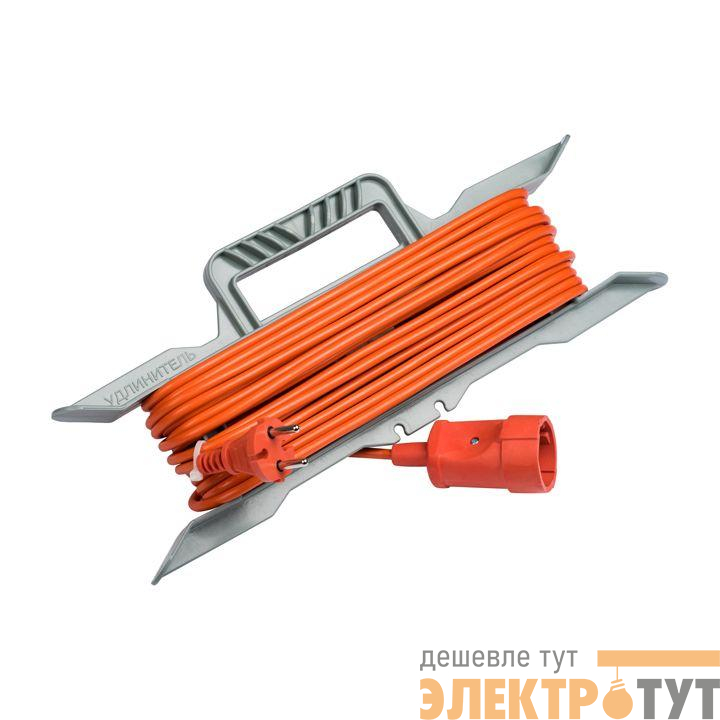 Удлинитель-шнур на рамке 1х30м без заземл. 10А "Зевс 2.0" 2.3кВт ПВС 2х0.75 PROxima EKF USRB02-10-275-1-30