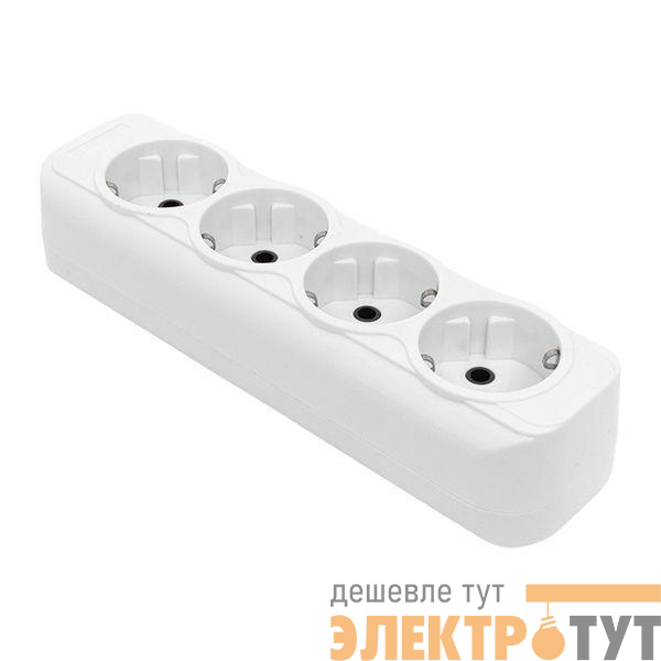 Колодка удлинителя 4-м с заземл. 16А Эксперт 3.5кВт EKF AKB16-4