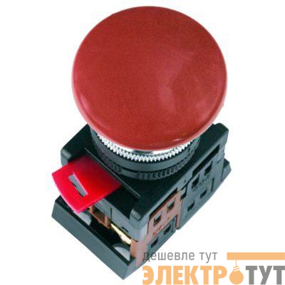 Кнопка AEA-22 Грибок красная 1NO+1NC ИЭК