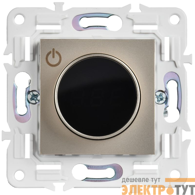 Термостат электронный SKANDY SK-T01Sh с индикацией шампань IEK SK-RT11-K37