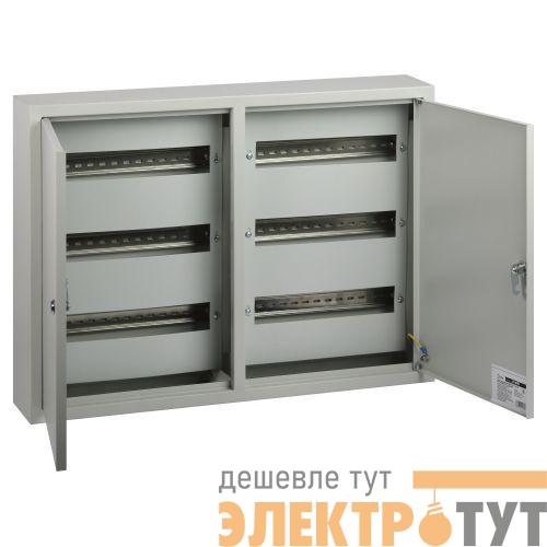 Корпус металлический навесной ЭРА ЩРН-90 2-х дверный (500х680х120) IP31 УХЛЗ сер. ЭРА Б0062925