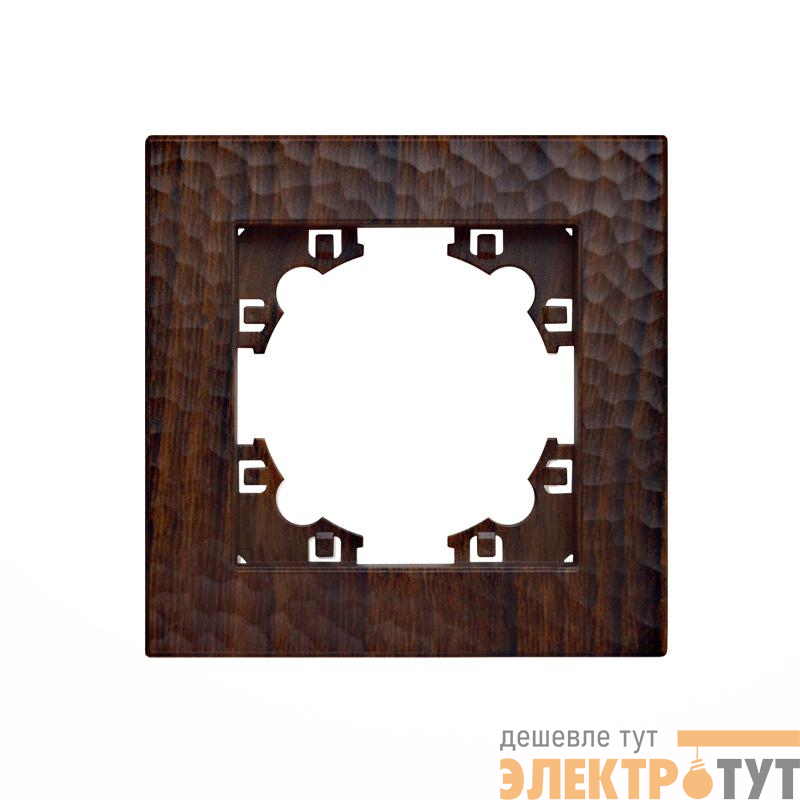 Рамка 1-м Афина фактурная венге Universal A10053-V