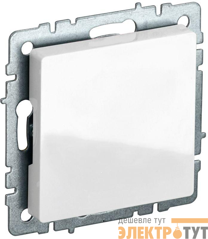 Заглушка с суппортом BRITE МЗ10-БрБ механизм бел. IEK BR-PL10-K01