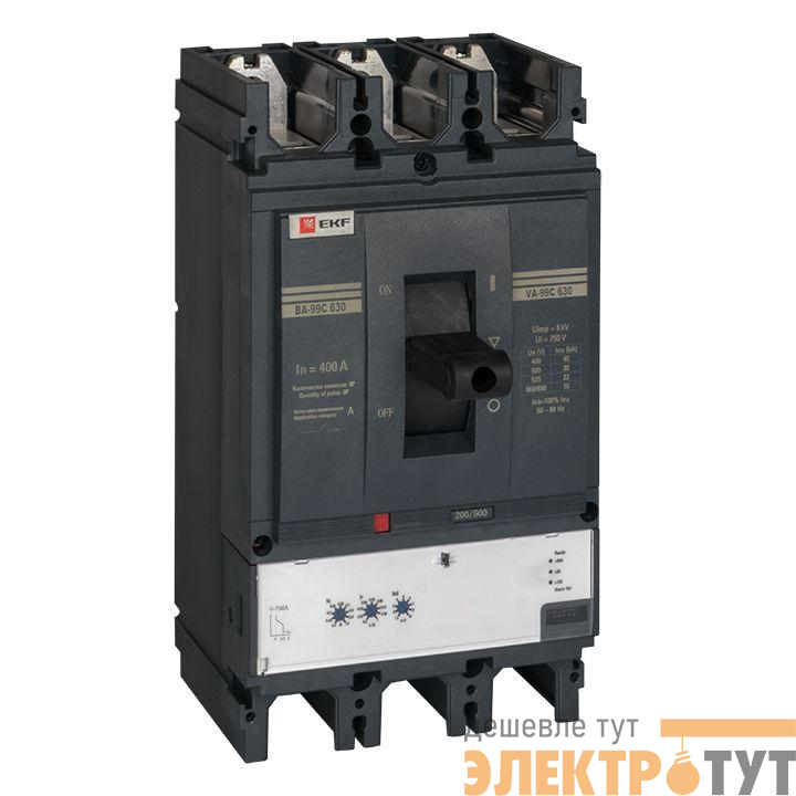 Выключатель автоматический 3п 630/400А 45кА ВА-99C Compact NS PROxima EKF mccb99c-630-400