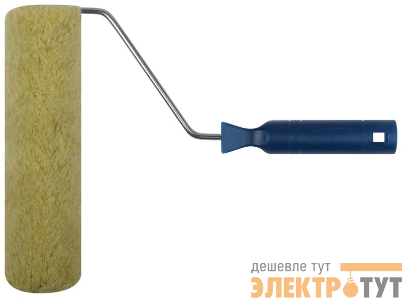 Валик полиакриловый нитяной диаметр 40/76мм ворс 18мм бюгель 6мм 230мм зел. FIT 02154