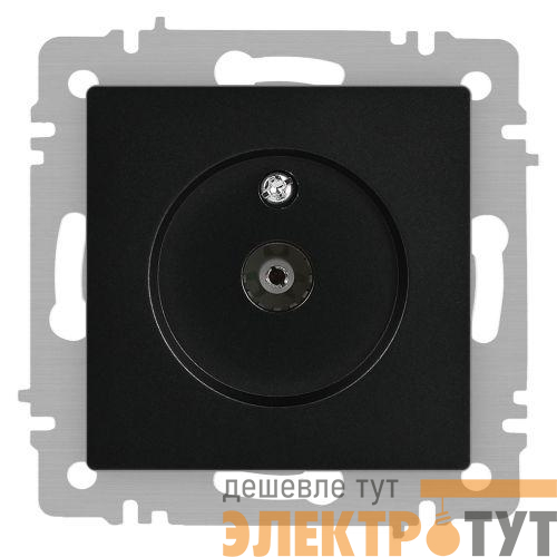 Розетка телевизионная одиночная TV СП Accent 6-301-05 IP20 антрацит Intro