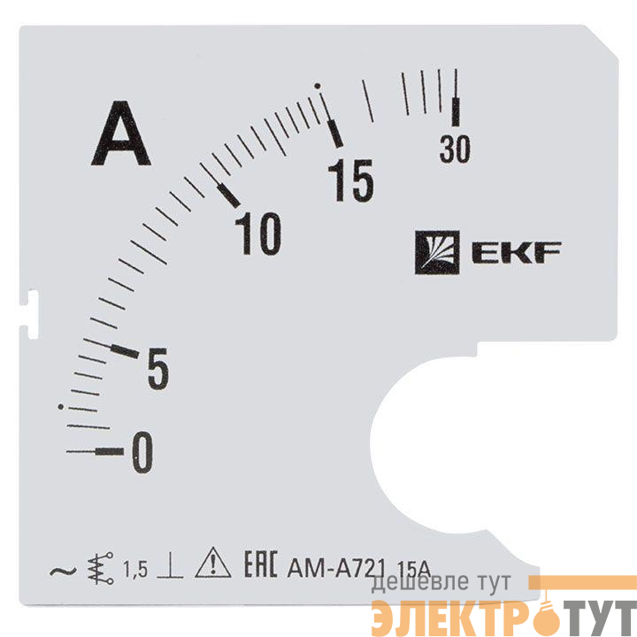 Шкала сменная для A721 15/5А-1.5 PROxima EKF s-a721-15