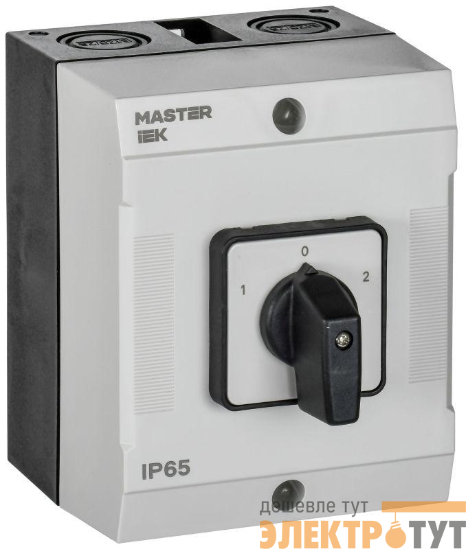 Переключатель кулачковый 10А (сх. 75) в боксе стандартная рукоятка IEK MI-CS20-010-075