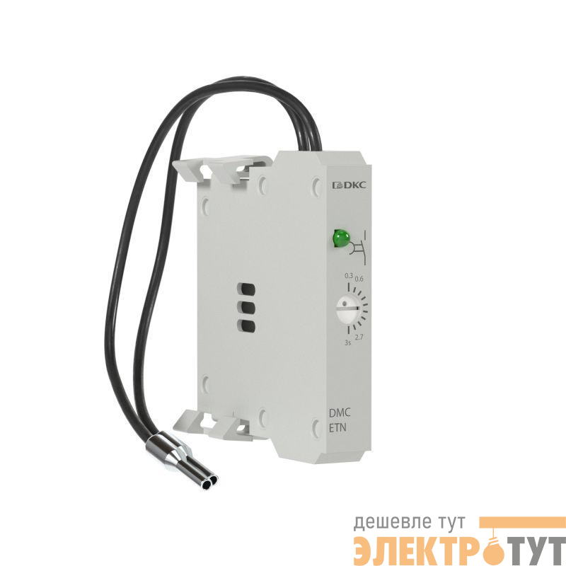 Таймер для миниконтакторов DMC и реле DCR для монтажа справа с задержкой на отключение 1-10с 100-240В AC/DC YON DMCETF10V240