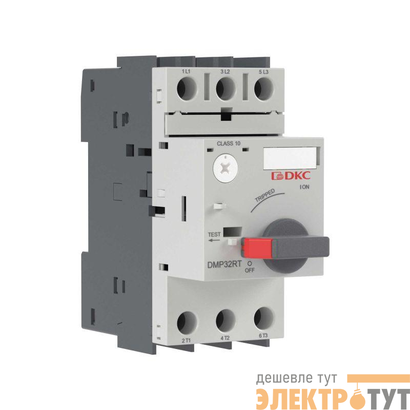Выключатель автоматический защиты двигателя YON DMP32RT с уставкой 6.3-10A 3P 100кА YON DMP32RT-0010
