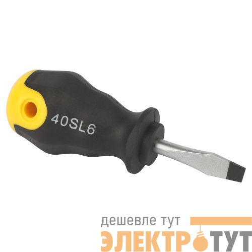 Отвертка шлицевая SL 6х40мм двухкомпонентн. рукоятка 40SL6 Эра Б0055864