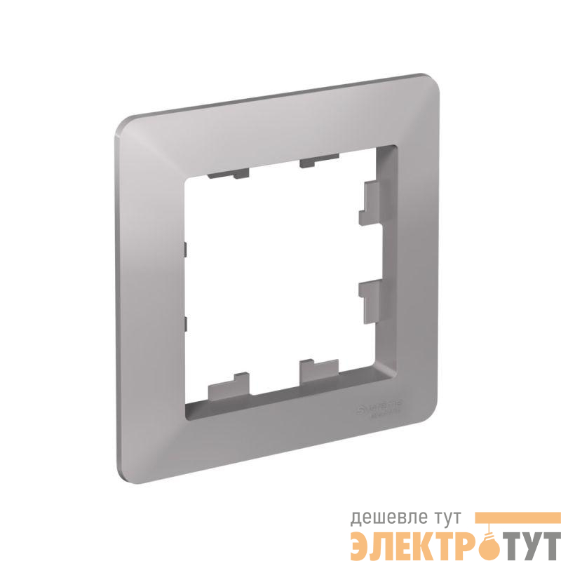 Рамка 1-м AtlasDesign Air алюм./дым. черн. SE ATN220301
