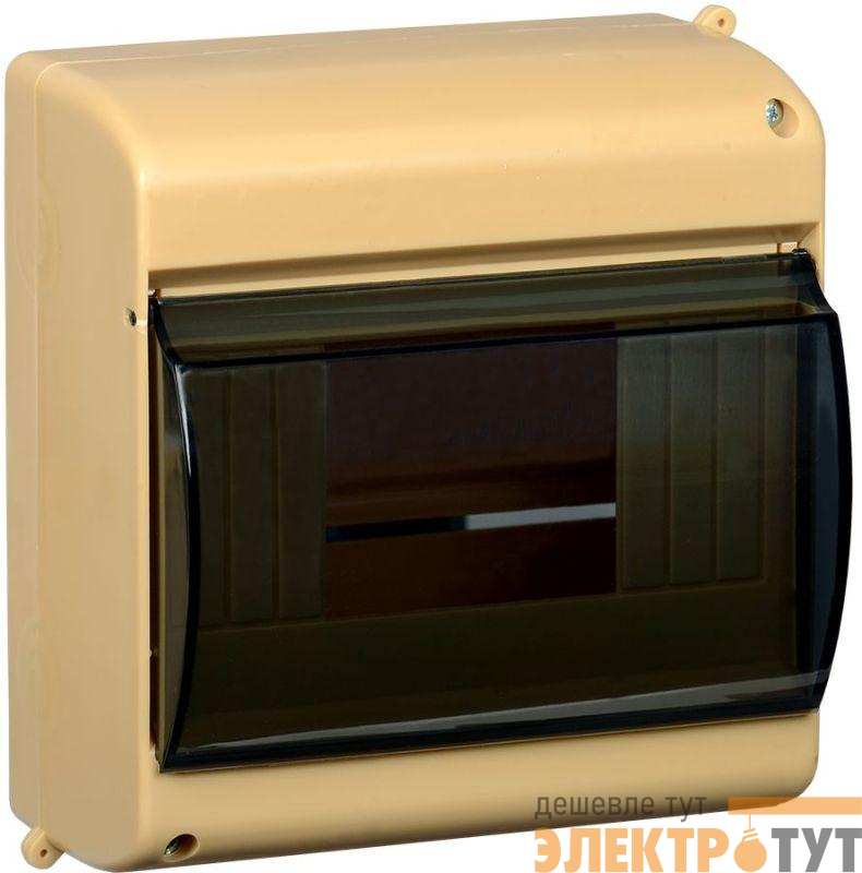 Корпус ОП КМПн 2/6 Krepta 3 IP30 для 6-х авт. выкл. прозр. крышка пластик. сосна IEK MKP42-N-06-30-09-S