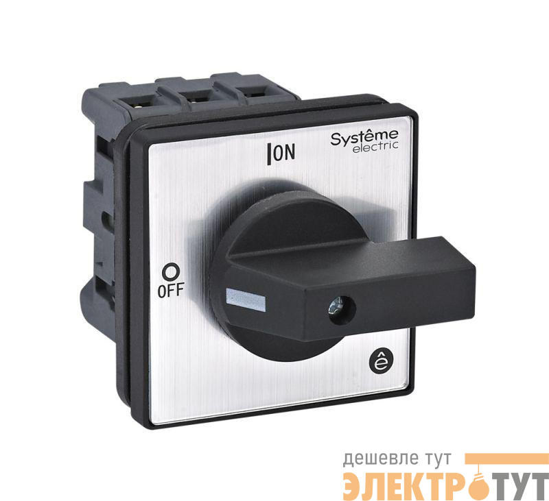 Выключатель-разъединитель 3п 32А IP20 с черн. рукоят. на дверцу 4 винтами SE MSD32320B