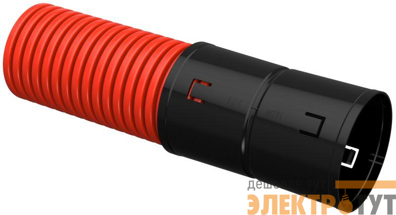 Труба гофрированная двустенная ПНД d110мм красн. (уп.100м) IEK CTG12-110-K04-100-R