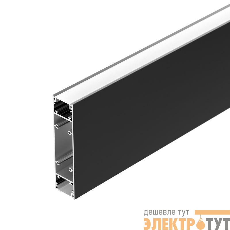Профиль SL-LINE-25100-DUAL-2500 BLACK алюм. L2500 Arlight 033735