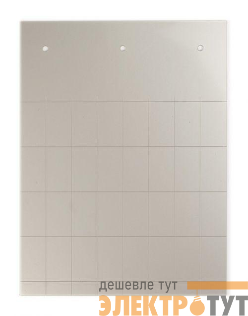 Табличка полужесткая установка в держатель ПВХ-0.5 металлик (уп.240шт) DKC TAS2715M