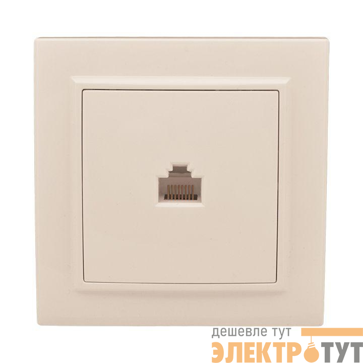 Розетка RJ-45 1-м СП Минск беж. EKF ERK01-035-20