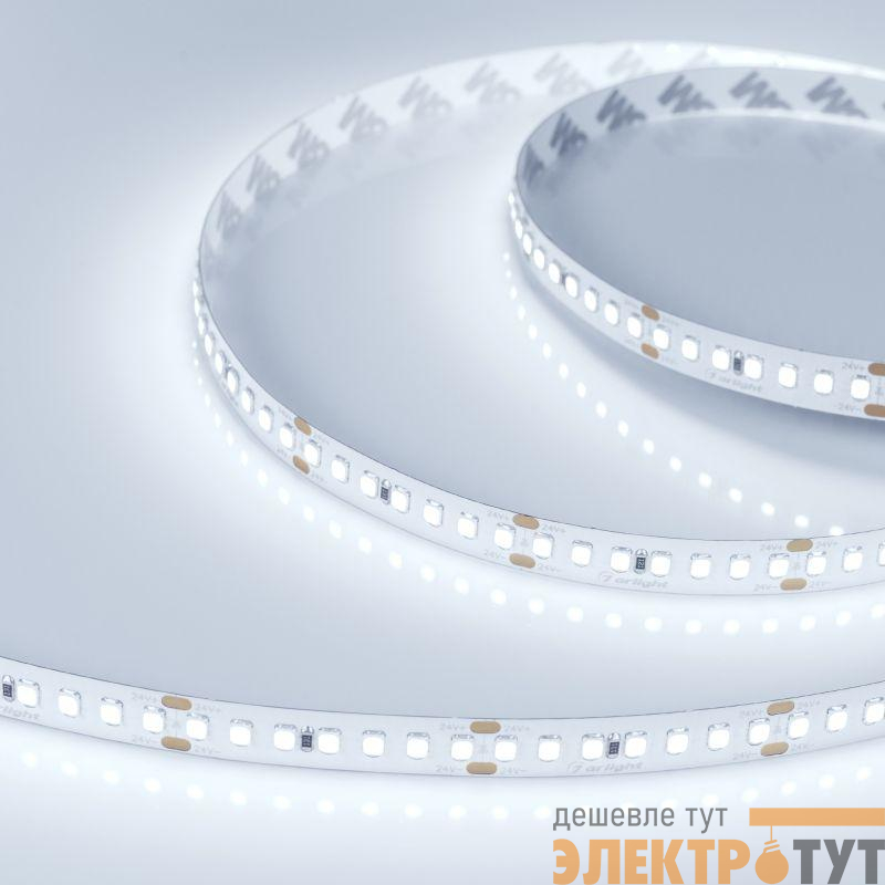 Лента светодиодная RT-A168-10mm 24V Cool 8000К 17Вт/м IP20 открыт. (уп.5м) Arlight 019092(2)
