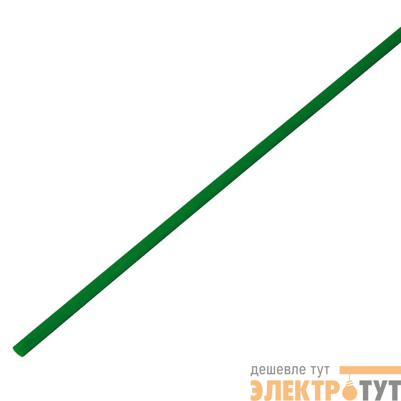 Трубка термоусадочная ТУТ нг 3.0/1.5 зел. 1м Rexant 20-3003