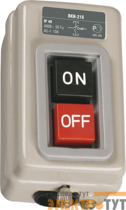 Выключатель ВКИ-211 6А 230/400В IP40 GENERICA KVK10-06-3