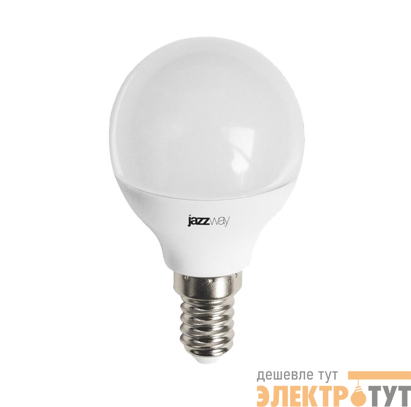Лампа светодиодная PLED-LX 8Вт G45 шар матовая 4000К нейтр. бел. E14 JazzWay 5025295