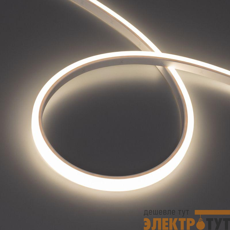 Лента светодиодная WAVE-TOP-PU-A144-10x10mm 24В Day 4000К 5Вт/м IP68 wire x2 вывод боков. герметичная (уп.5м) Arlight 050423
