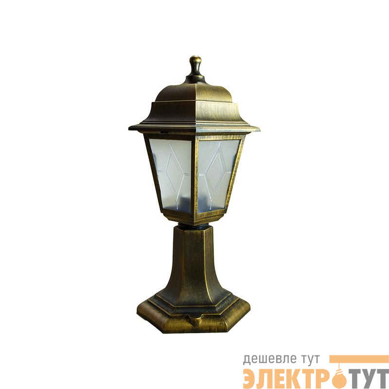 Светильник UUL-A01F 60W/E27 IP44 BRONZE уличный под лампу Е27 архитектурный на столб корпус бронз. Uniel UL-00009485