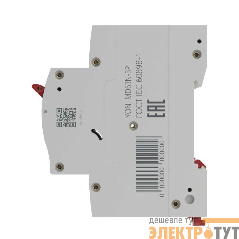 Выключатель автоматический модульный 3п B 63А 6кА MD63N YON MD63N-3PB63