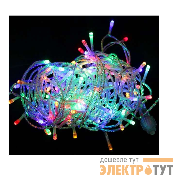 Гирлянда светодиодная "Нить" LD200-GM-BO 200LED мульти 20м уличная 8 режимов элементы питания 3хAA SHLights 4690601045447