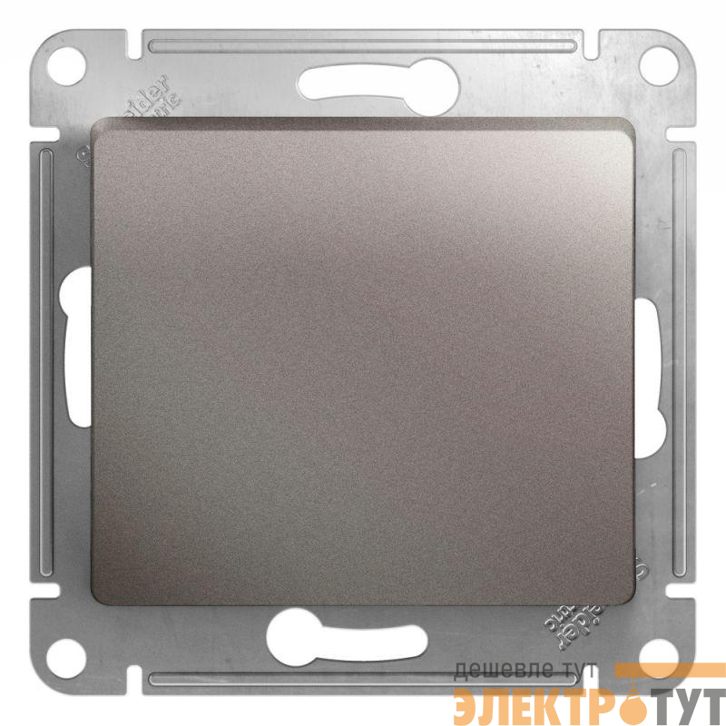 Кнопка нажимная 1-кл. СП Glossa 10А IP20 (сх. 1) 10AX механизм платина SE GSL001215