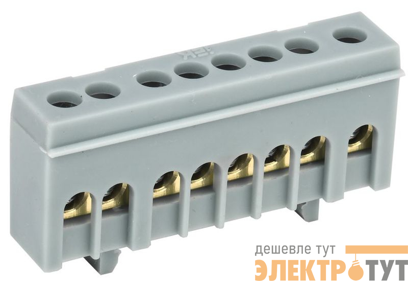 Шина L "фаза" в корп. изоляции на DIN-рейку ШНИ-6х9-8-К-Ср IEK YNN10-69-8KD-K02