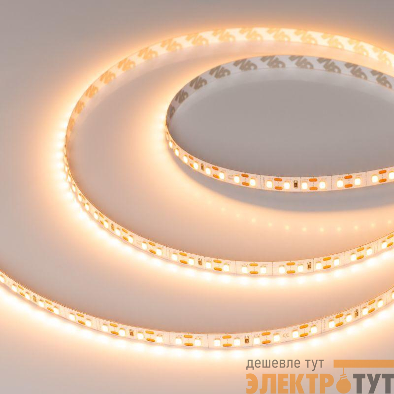 Лента светодиодная FC-A120-8mm 24V Warm2400-CX1 10Вт/м IP20 резка 1 светодиод (уп.5м) Arlight 052798