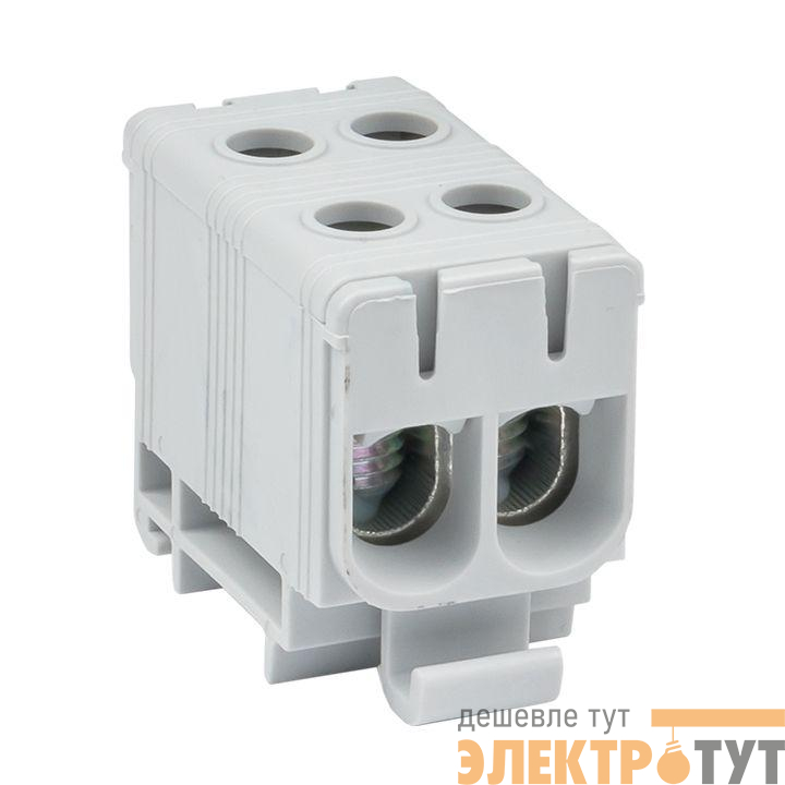 Клемма силовая вводная двойн. КСВ 16-50кв.мм сер. EKF plc-kvs2-16-50-grey