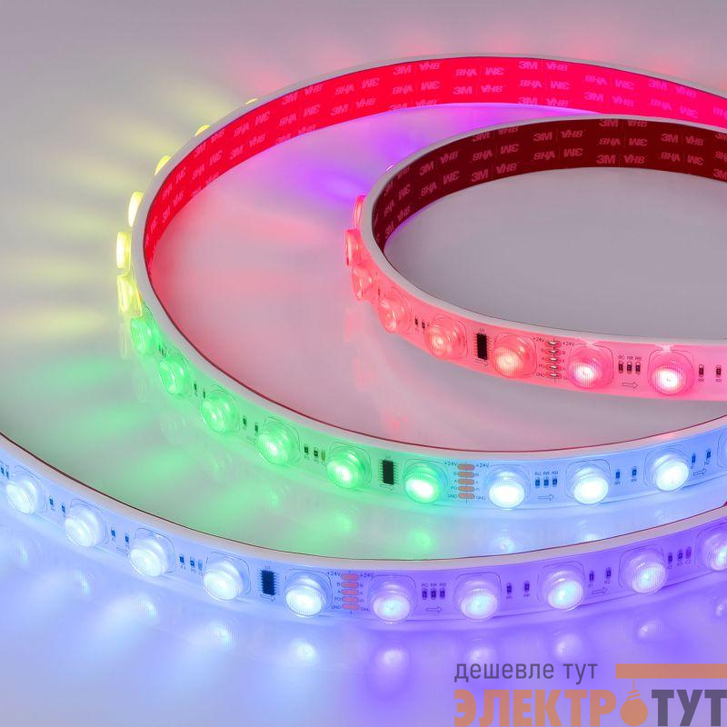 Лента светодиодная DMX-FLT-PS-S36-23mm 24V RGB-PX6 20Вт/м IP67 30deg герметичная (уп.5м) Arlight 038297