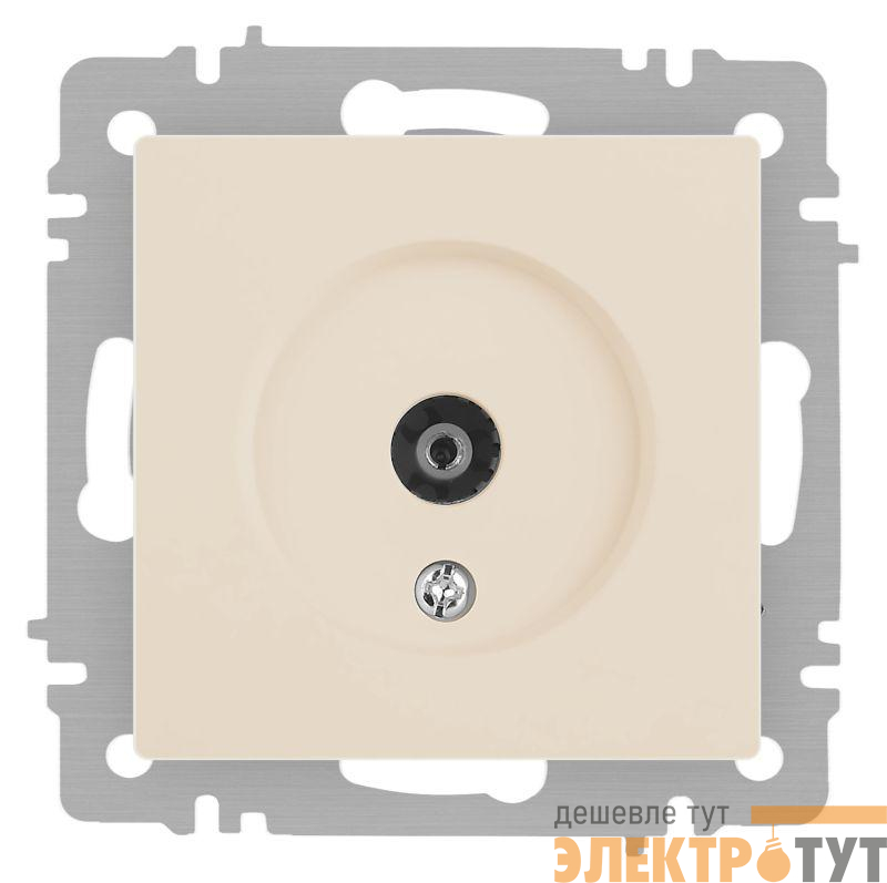 Розетка телевизионная одиночная TV СП Accent 6-301-02 IP20 сл. кость Intro Б0063605