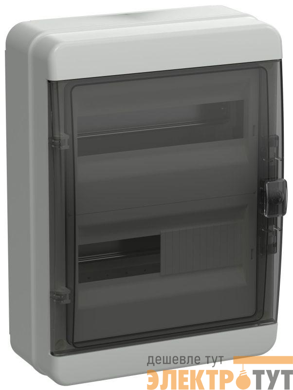 Корпус КМПн-24 TEKFOR IP65 черн. прозр. дверь пластик. IEK TF5-KP72-N-24-65-K03-K02