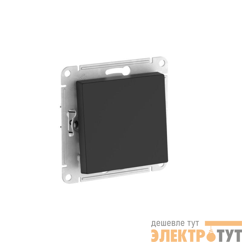 Переключатель 1-кл. AtlasDesign Aqua IP44 (сх. 6) 10AX быстрозажим. клем. механизм карбон SE ATN441061S